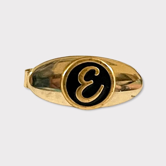 Nice Vintage Gold Tone Initial Letter E Tie Clip - Picture 1 of 6